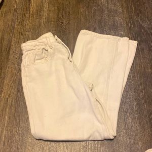 pacsun khaki wide leg pants